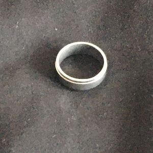 Silver wedding band